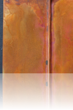 Fold formed Copper Cross, Kunstschmied Mark Prouse